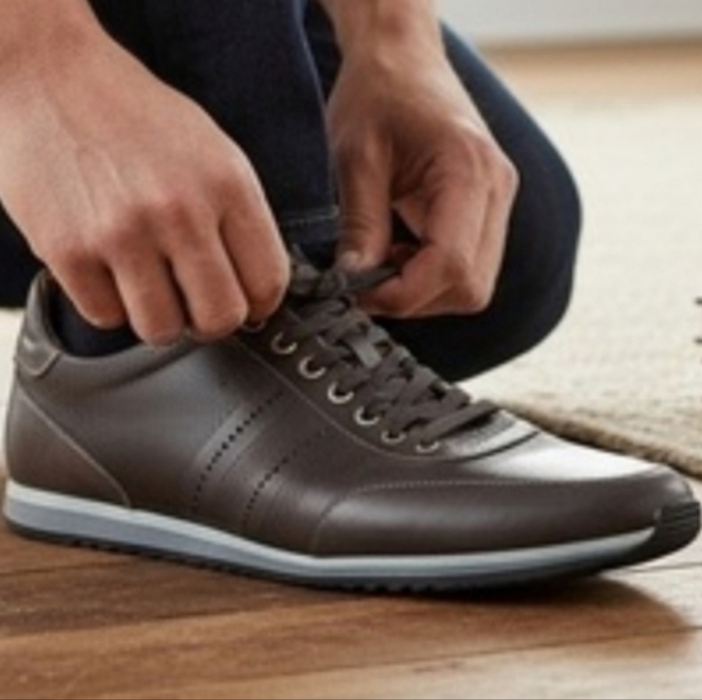 Magnanni Cristian Christian Gray Leather Casual Dress Sneaker Shoe Spain Men 13 - Picture 16 of 16